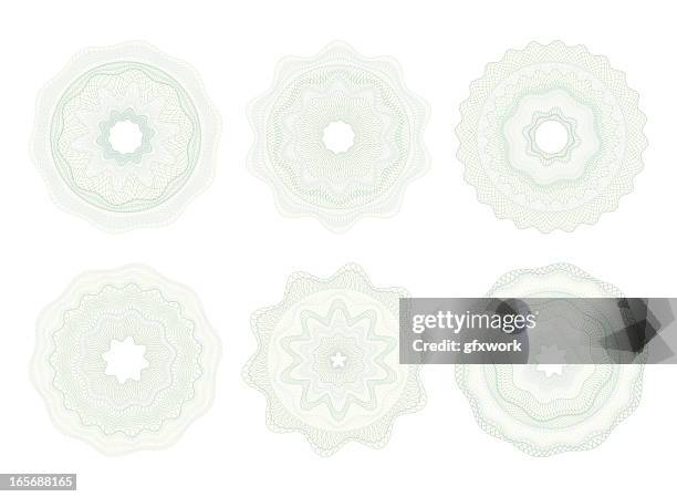 set of light-colored circular money patterns - money texture 幅插畫檔、美工圖案、卡通及圖標