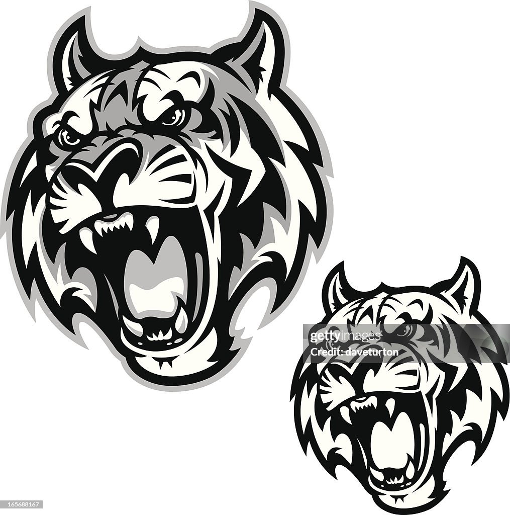 Tiger Roar B&W