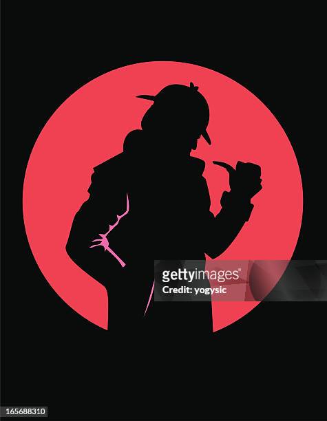 detective silhouette - detective stock illustrations