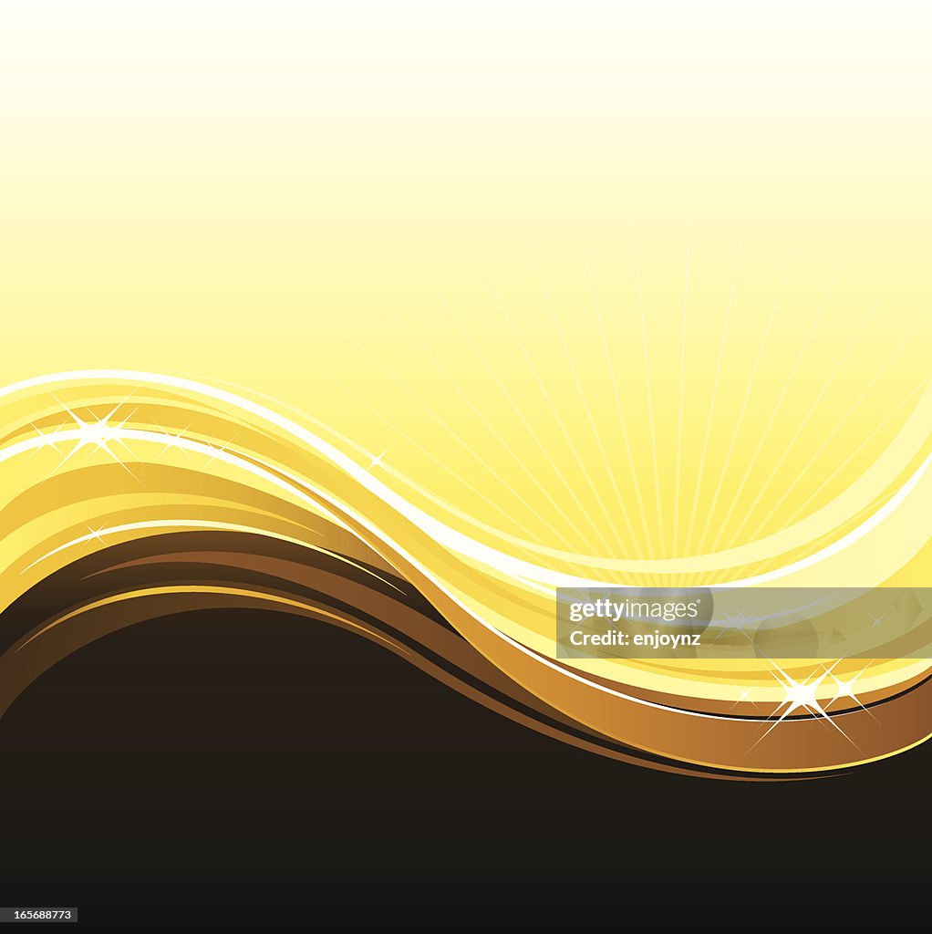 Golden Flow Vector Golden Flow High-Res Vector Graphic - Getty Images