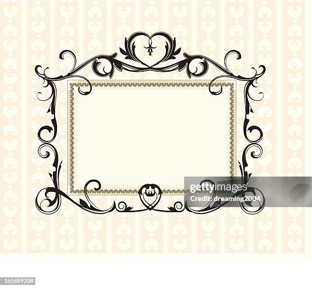 scroll designs - mirror background stock illustrations