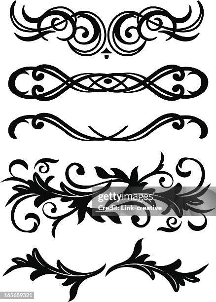 florishes - embellishment vector stock illustrations