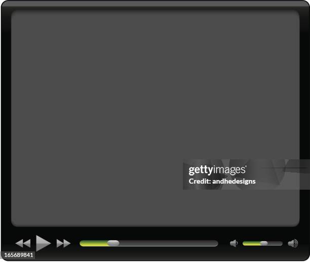 vector video player - volume dial stock illustrations