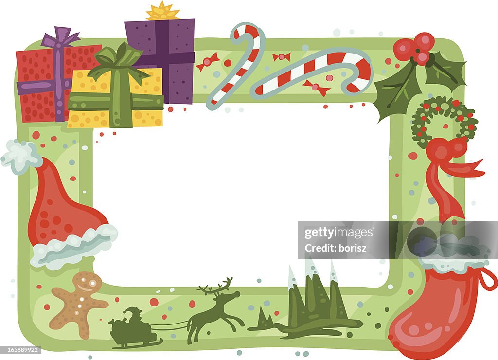 Christmas Frame High-Res Vector Graphic Getty Images