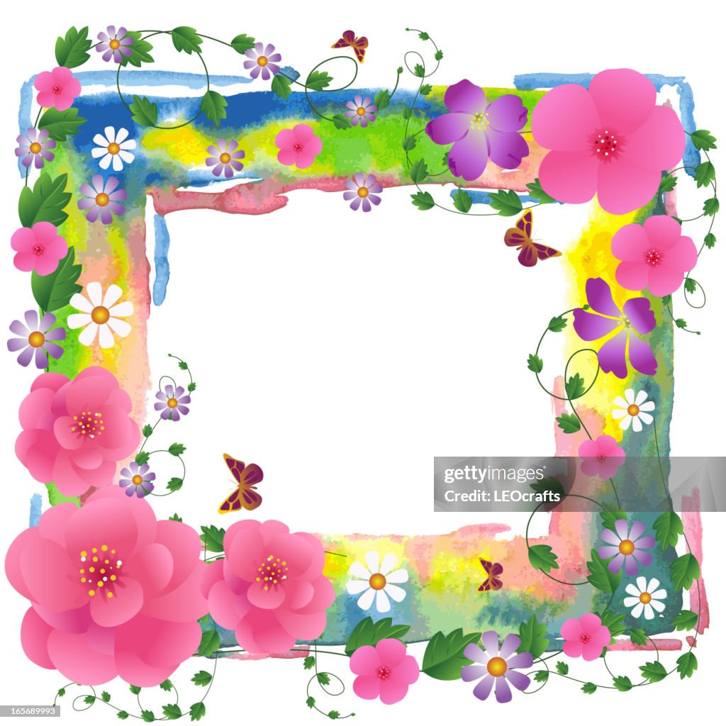 Spring Backdrop Frame Beautiful Spring Background Frame High-Res Vector Graphic - Getty Images