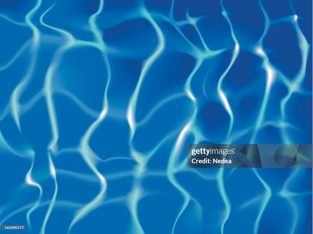 Waving glisten water pattern