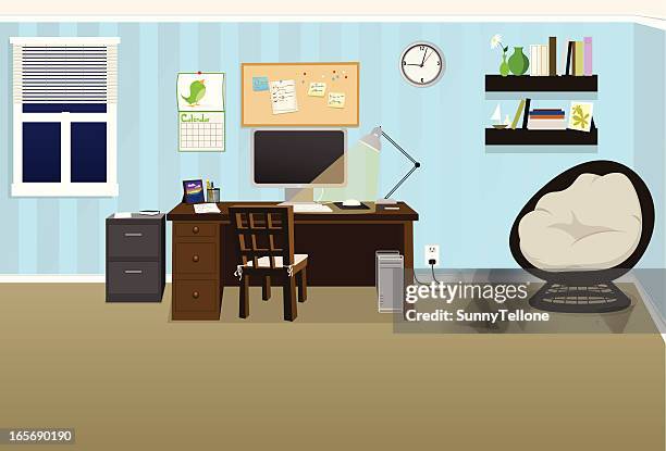cozy office - 告示板 幅插畫檔、美工圖案、卡通及圖標