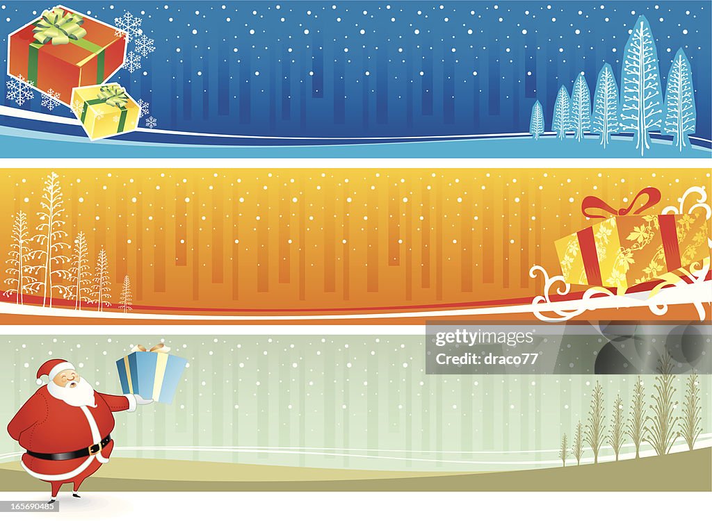 Conjunto de Banner de Natal