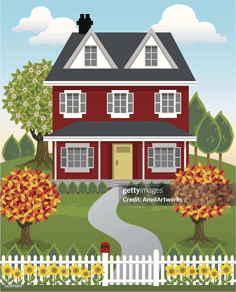 Single Country House High-Res Vector Graphic - Getty Images