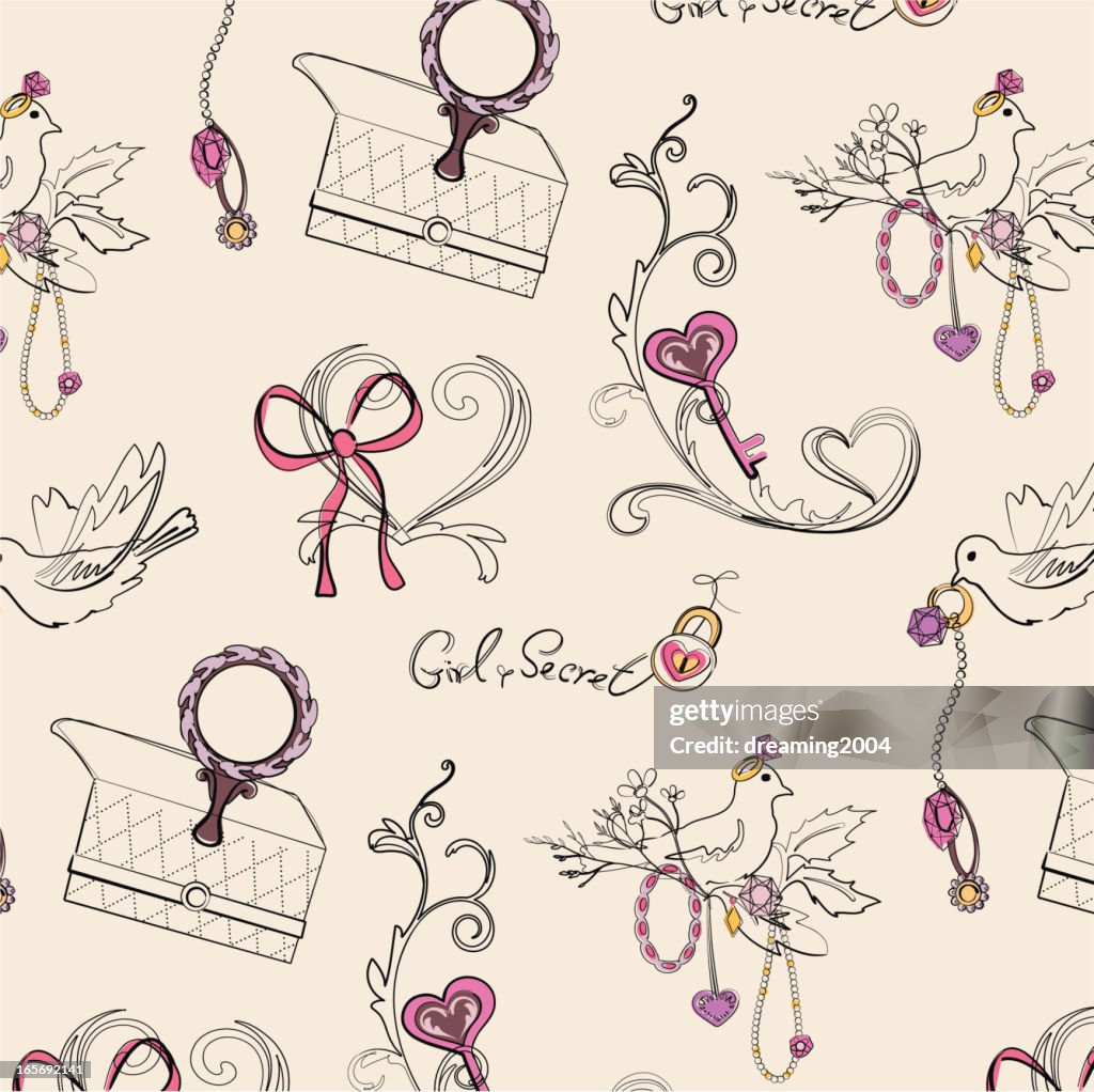 Pattern Girll Girly Pattern Design High-Res Vector Graphic - Getty Images
