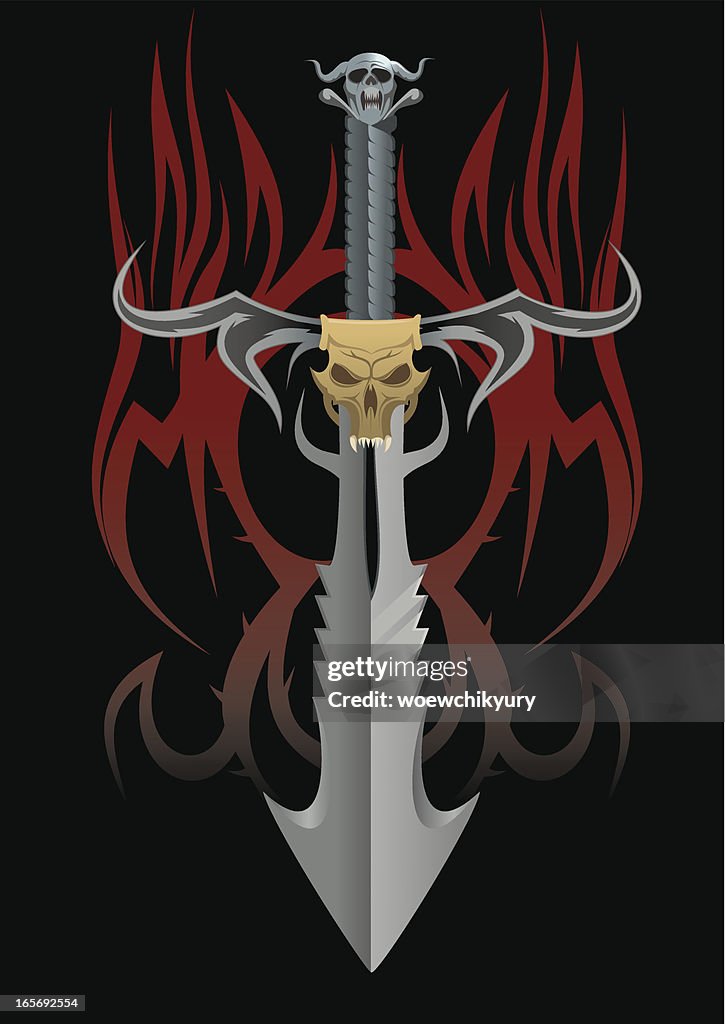 Sword Deviled Devil Sword High-Res Vector Graphic - Getty Images