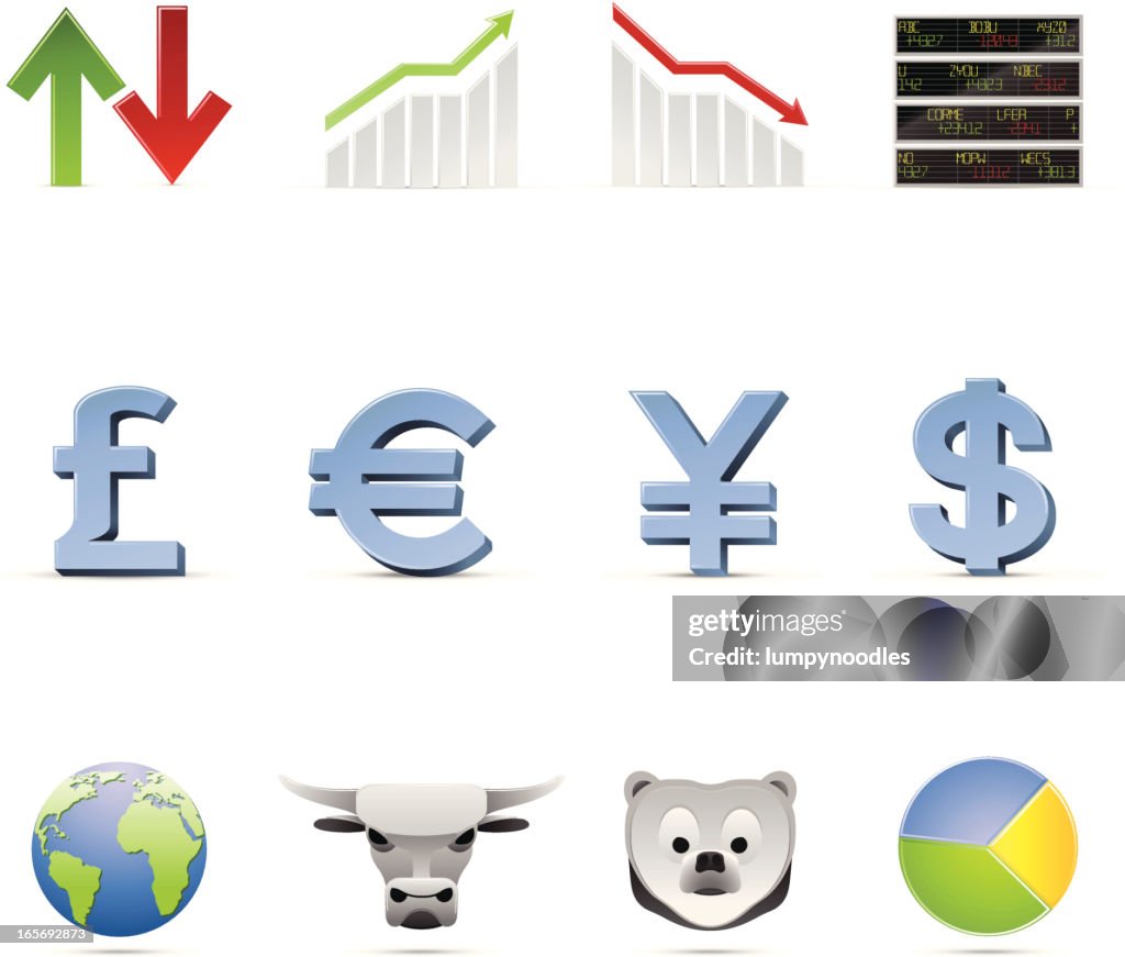 Economia Global ícones
