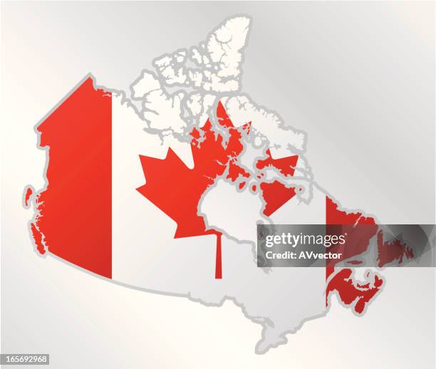 canada - leaf border stock illustrations