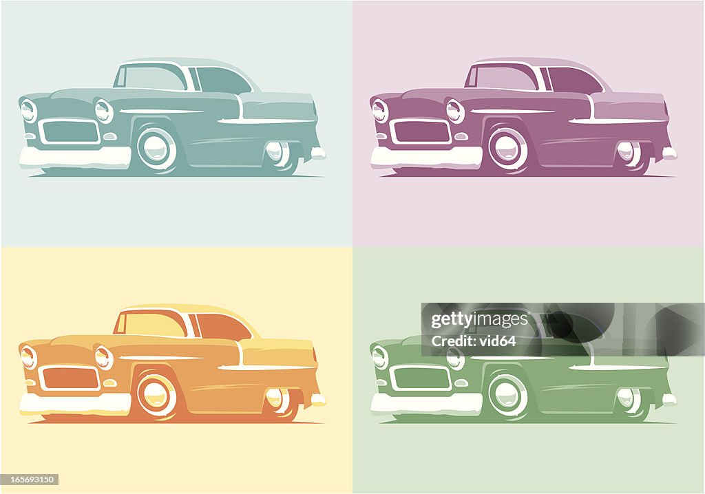 Pop Art 55 Chevys