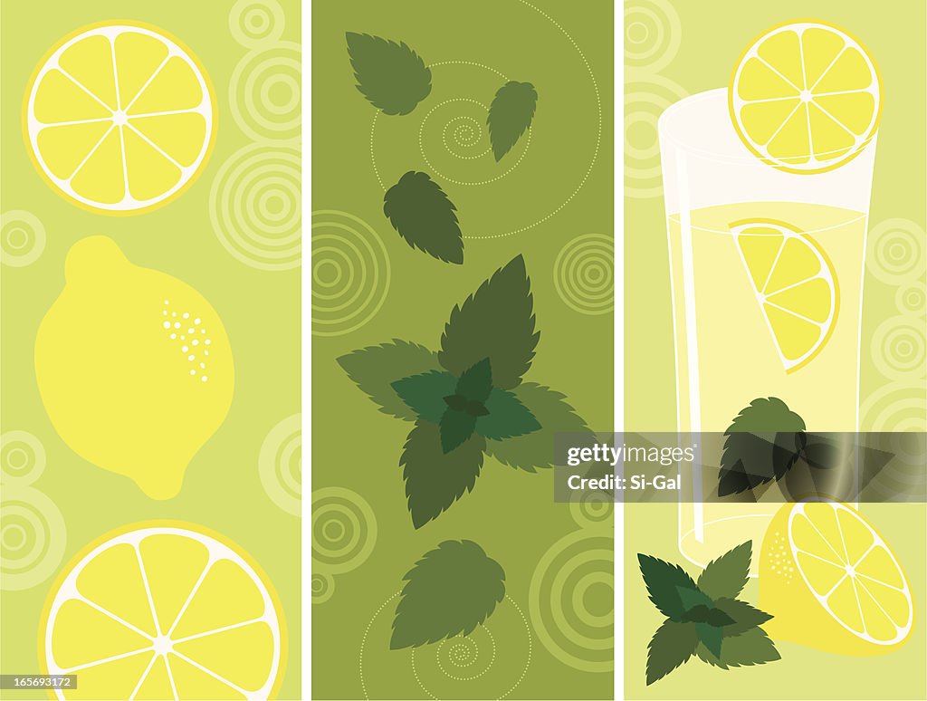 Lemonade with mint