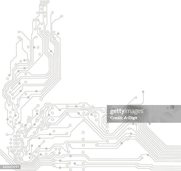 capacitors vector - circuit board pattern stock illustrations