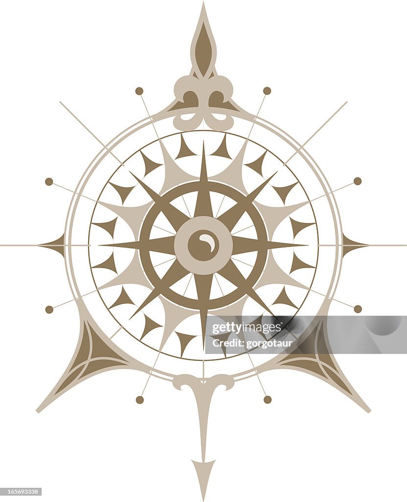 Ornate Compass Rose Ornate Compass Rose High-Res Vector Graphic - Getty Images