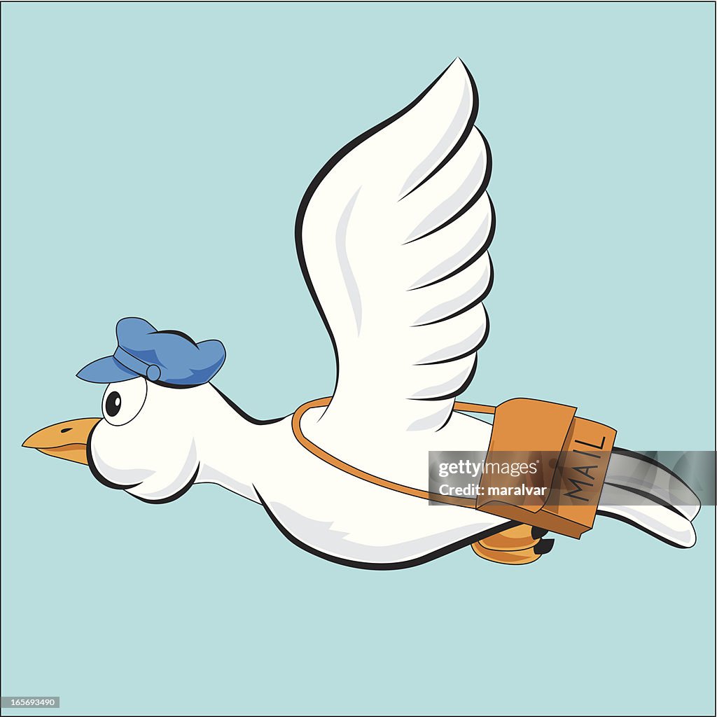 Carrier Pigeon Cartoon High-Res Vector Graphic - Getty Images