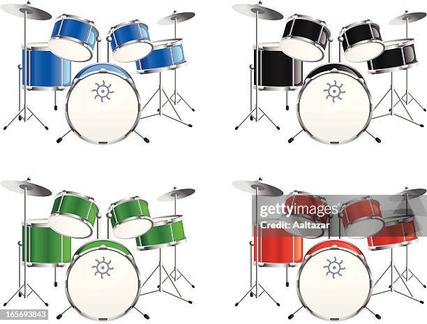 drum kit - drum kit stock illustrations