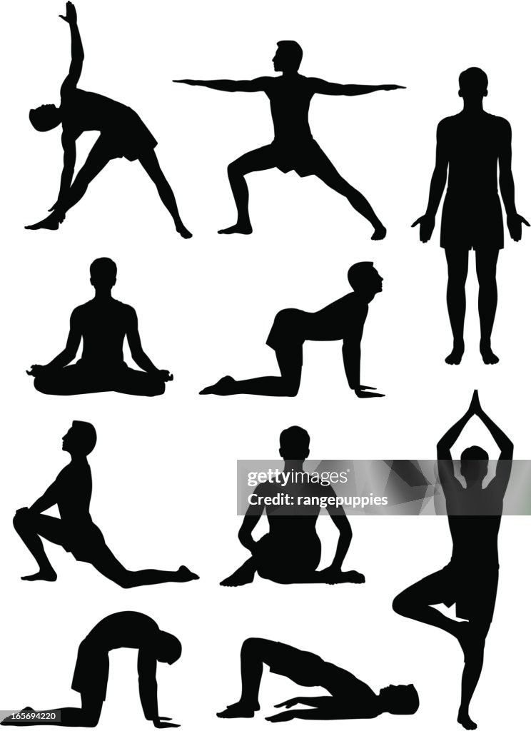 Hombre haciendo Yoga