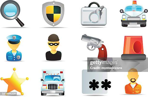 universal icons/polizei - police in riot gear stock-grafiken, -clipart, -cartoons und -symbole
