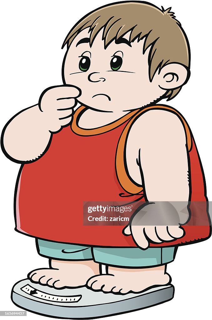 Fat Child High-Res Vector Graphic - Getty Images