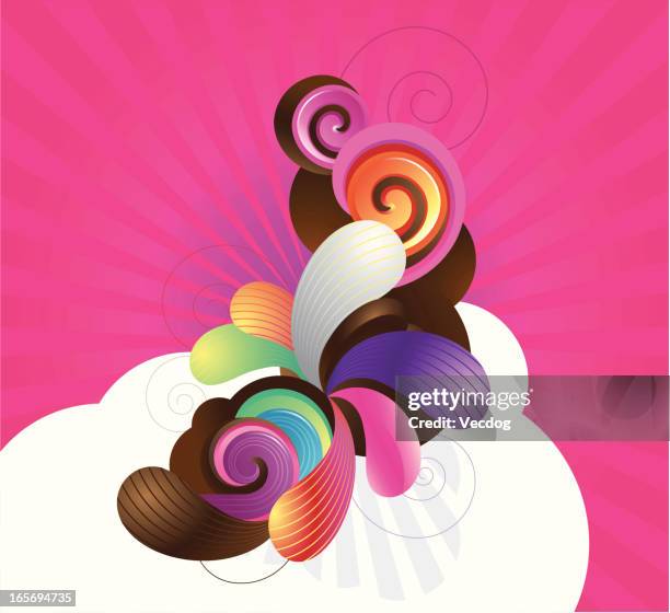 fresh design elements - balloon twisting stock illustrations