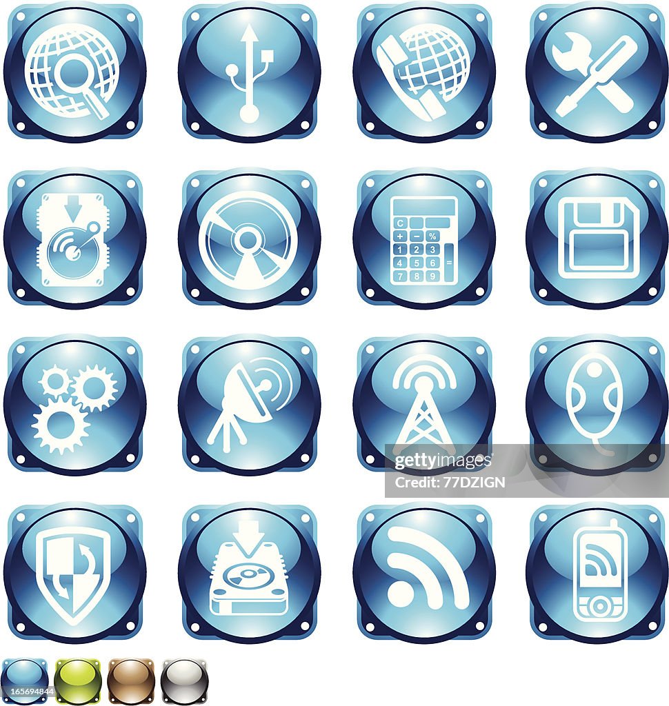 Technology website icons