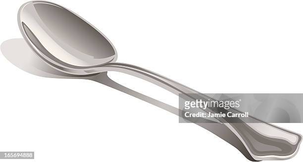spoon illustration - spoon stock illustrations