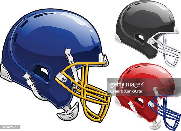 football helmet side - american football helmet stock illustrations