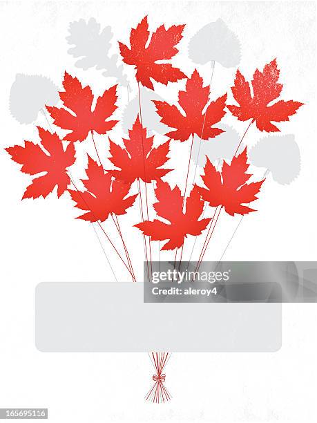 autumn celebration - balloon string stock illustrations