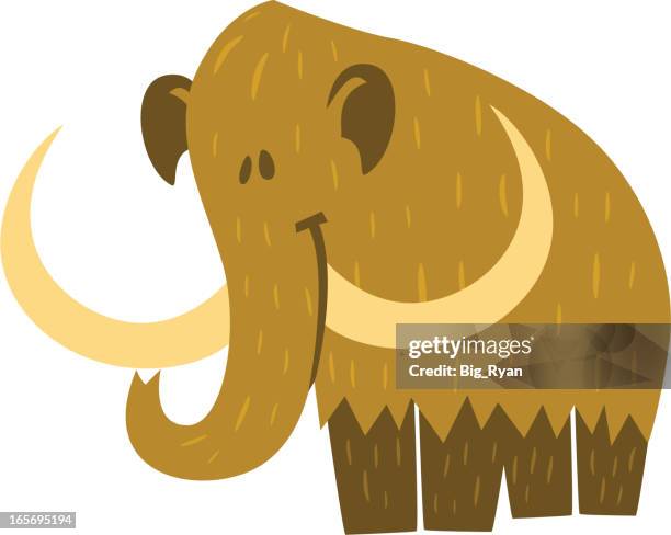 cute mammoth - mammoth stock illustrations