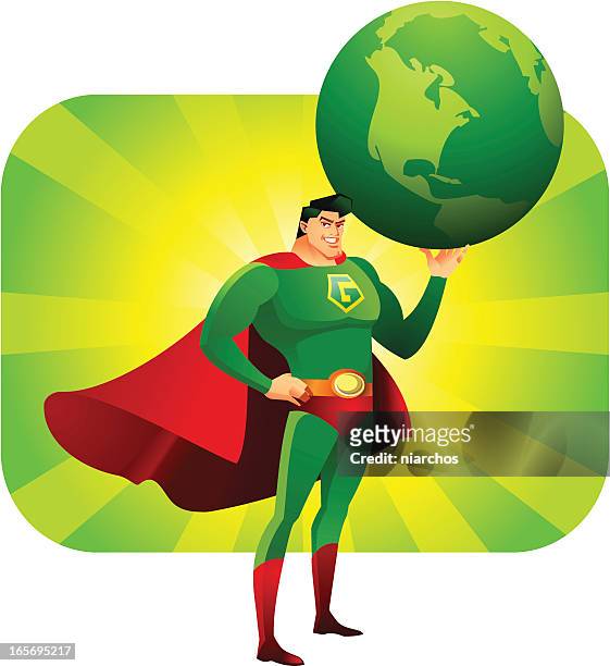 Eco Superhero High-Res Vector Graphic - Getty Images