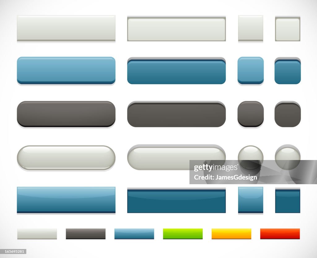 Web Push Buttons Set