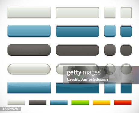Web Push Buttons Set High-Res Vector Graphic - Getty Images