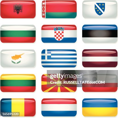 Eastern Europe Rectangular Flags Eastern Europe Rectangular Flags