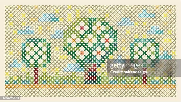 102 Cross Stitch Background Photos and Premium High Res Pictures - Getty  Images