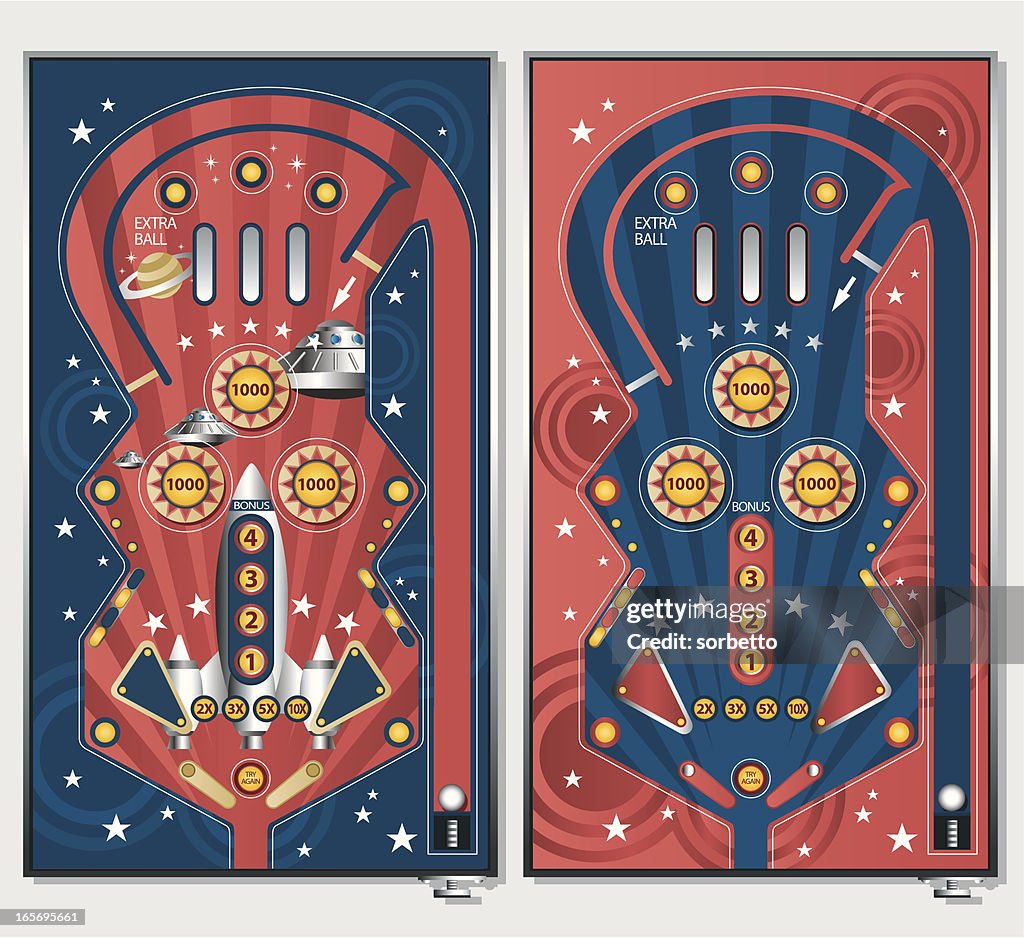 Vintage Pinball Machine High-Res Vector Graphic - Getty Images