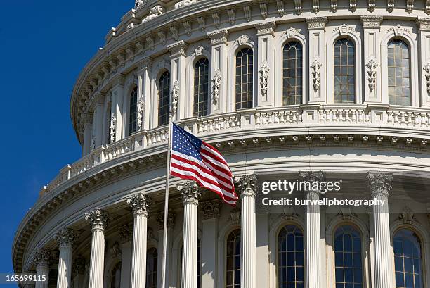 cúpula do capitólio dos estados unidos em washington dc - congresso dos estados unidos imagens e fotografias de stock