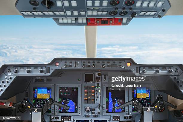 cockpit - autopilot stock pictures, royalty-free photos & images