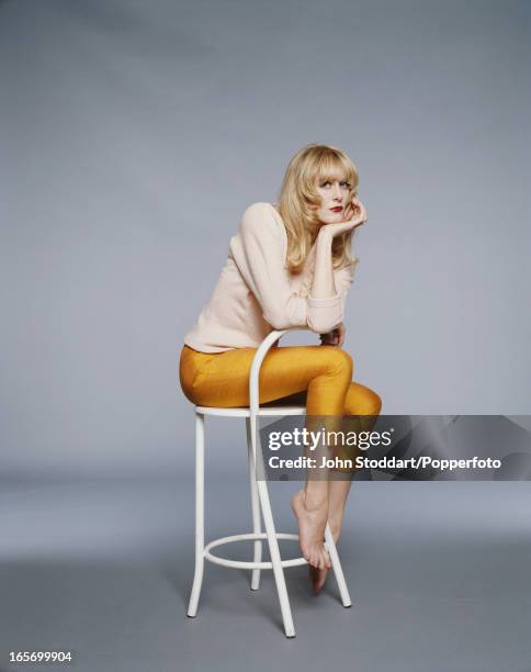 English actress Sarah Lancashire, posed in 1994.