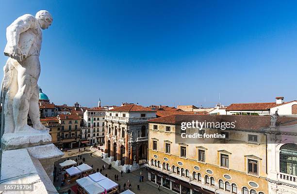 piazza dei signori - vicenza - vicenza stock-fotos und bilder