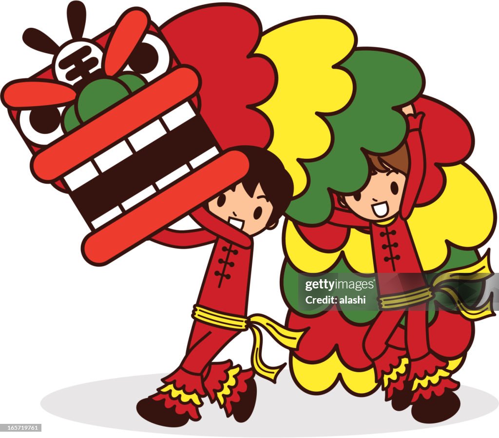 Chinese New Year Lion Dancing