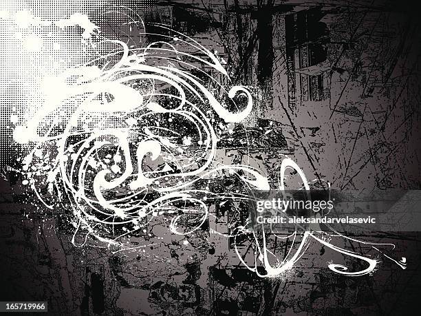 splattered swirls - paint splatter background stock illustrations