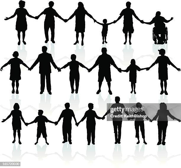 ilustraciones, imágenes clip art, dibujos animados e iconos de stock de manos de gente que sujeta unidos persistiremos - holding hands