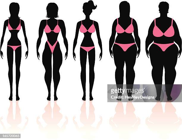 ilustrações de stock, clip art, desenhos animados e ícones de tipos de corpo de mulheres grupo 1 - bulimia