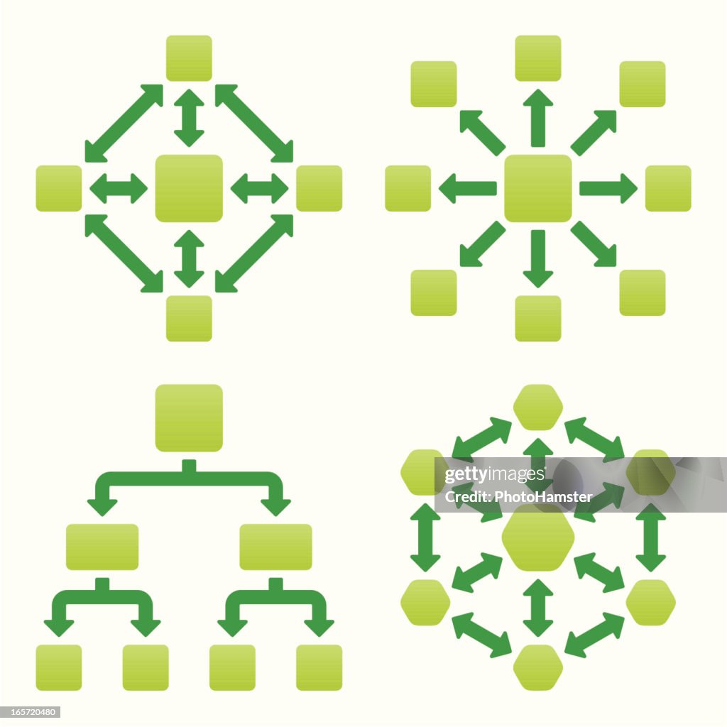 Organisation Data Set Organization Chart Set High-Res Vector Graphic - Getty Images