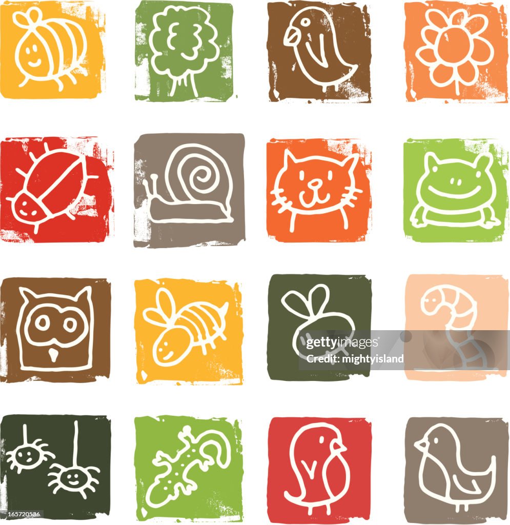 Icônes animaux et la Nature