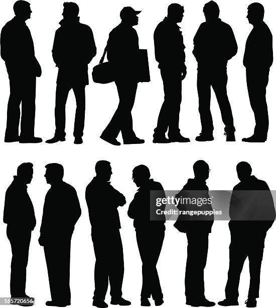 ilustraciones, imágenes clip art, dibujos animados e iconos de stock de doce hombres - hombres mayores