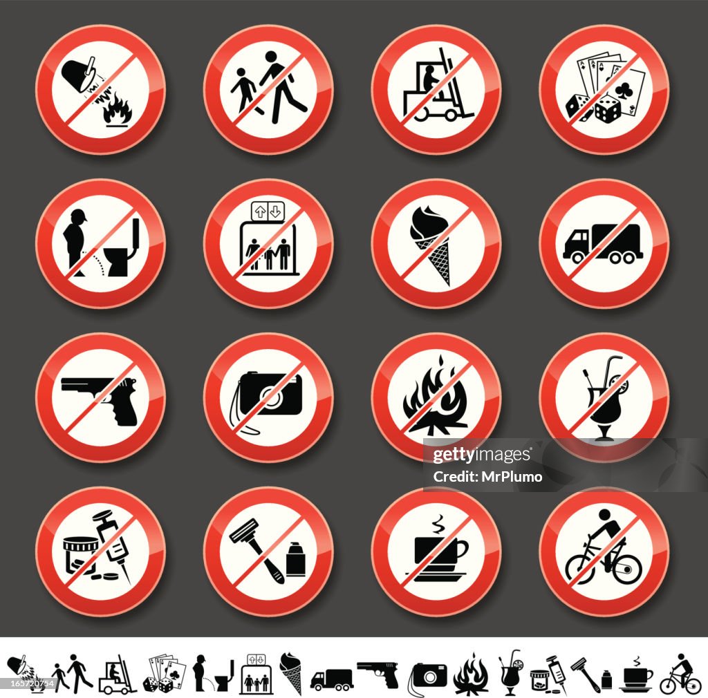 Prohibited signs